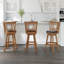 Tabouret de bar et de comptoir pivotant Henock-118019343-118019342
