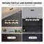 Lustre rectangulaire noir mat à 16 lumières avec détails en cristal Kacy pour îlot de cuisine Kacy-1086283924-1081482810