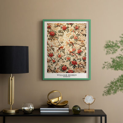 WM MORRIS Series CCXLV Framed Print - Solid Wood