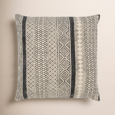 Zetta Geometric Cotton Throw Pillow