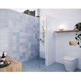 Vela 12 in. x 78 in. Fully Frameless Single Fixed Shower Panel