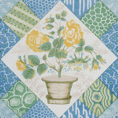 Caldwell Patchwork Chintz Fabric