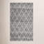 Tapis en laine / coton tissé à la main Russo en ivoire / noir-655926603