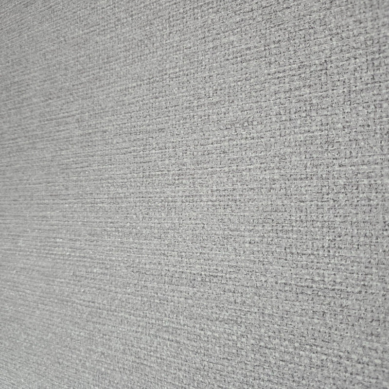 Rouleau de papier peint texturé uni gris argenté