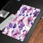  Tapis de souris en caoutchouc, surface en microfibre lisse, base antidérapante, tapis de souris décoratif à bord arrondi pour le bureau et les jeux, 16 po x 36 po, aquarelle mauve-133700443