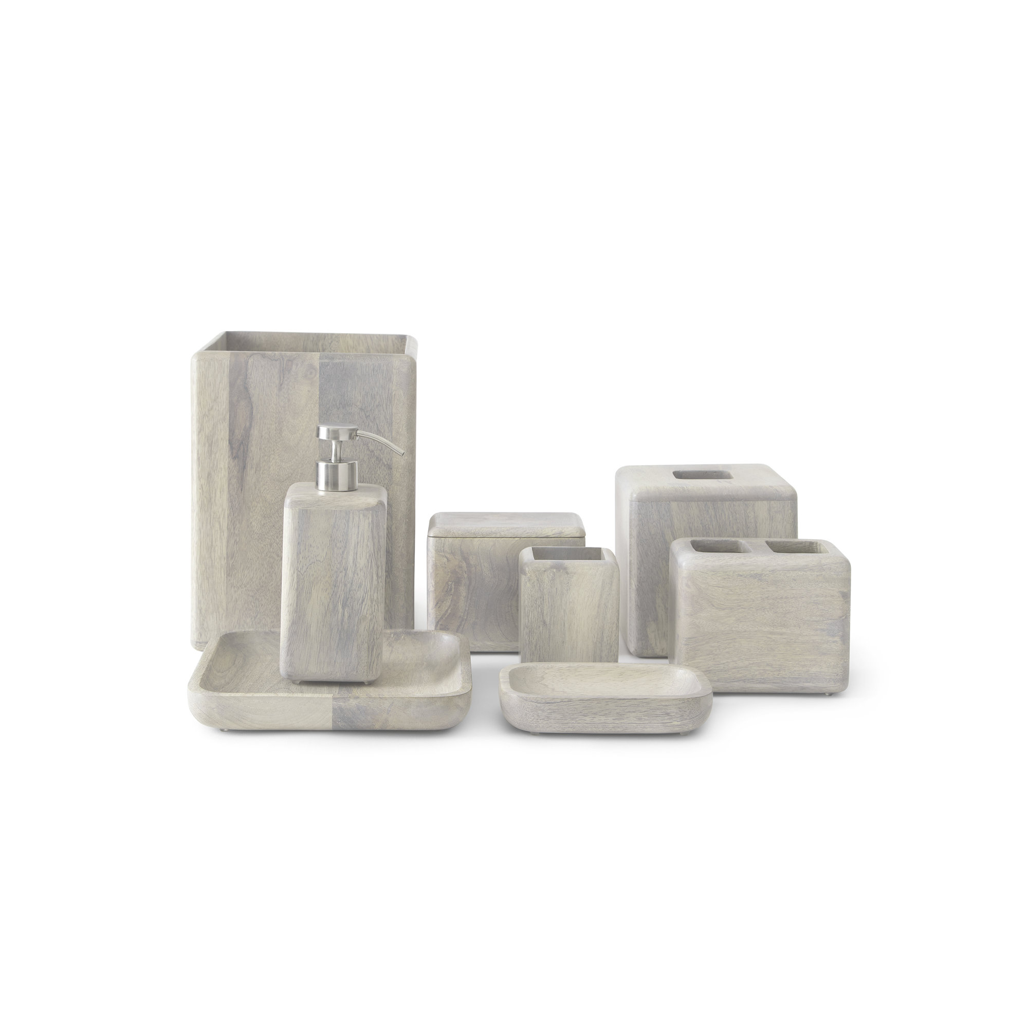 Alethea Wood Bathroom Storage Container