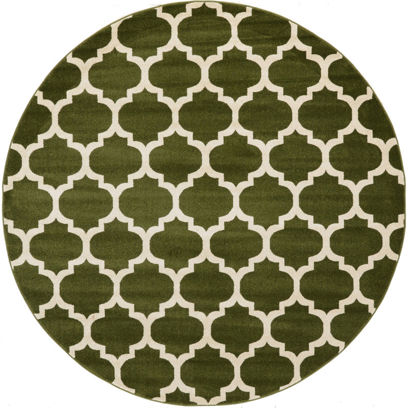 Molly Geometric Indoor Rug, Round 8'