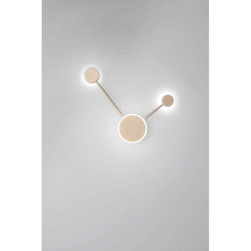 Fallinerlea LED Flush Mounted Sconce, Gold