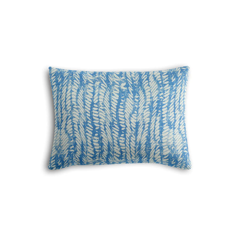 Coussin Hampton, 12 po x 18 po, Bleu persan