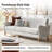 Terren 78" Farmhouse Linen Upholstery Sofa with Solid Wood Spindle Legs-1359961921