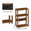 3-Tier Narrow Side Table With Charging Station – Space-Saving Slim Nightstand For Small Spaces-288077236