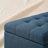 Tufted Upholstered Storage Bench, 51" Wide Flip-Top Multi-Function Ottoman Footrest for Bedroom, Navy Blue