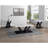 3-Piece Cocktail Set Faux Marble Table Top Table and Two Matching End Tables
