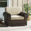 Chaise de patio avec coussin Campion