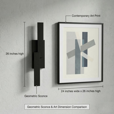 26''H Dimmable Led Aluminum Wall Light