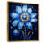 Toile avec cadre flottant or