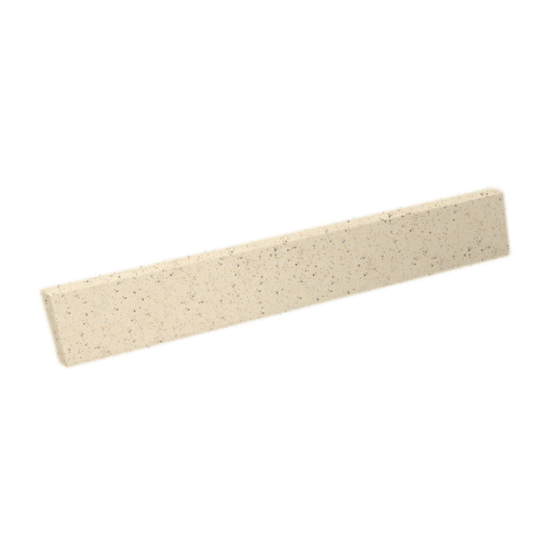 Ellipse Solid Surface Vanity Side Splash, Tahiti Desert