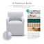 Chaise avec accoudoirs rembourrée avec roulettes Orya-1708436287