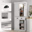 Armoire de cuisine 71 po avec capteur de mouvement, armoire de rangement haute avec 6 tablettes de porte, un tiroir et 4 tablettes réglables, pour le salon, la salle à manger