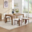 Chaises de salle à manger en bois, chaises de cuisine rembourrées en tissu