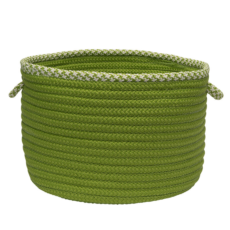 Panier en tissu, H 12 po x l 18 po x P 18 po, Lime