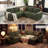 Hoelscher L-Shaped Sleeper Sectional Upholstered Sofa Bed With Storage Space Green-916675493