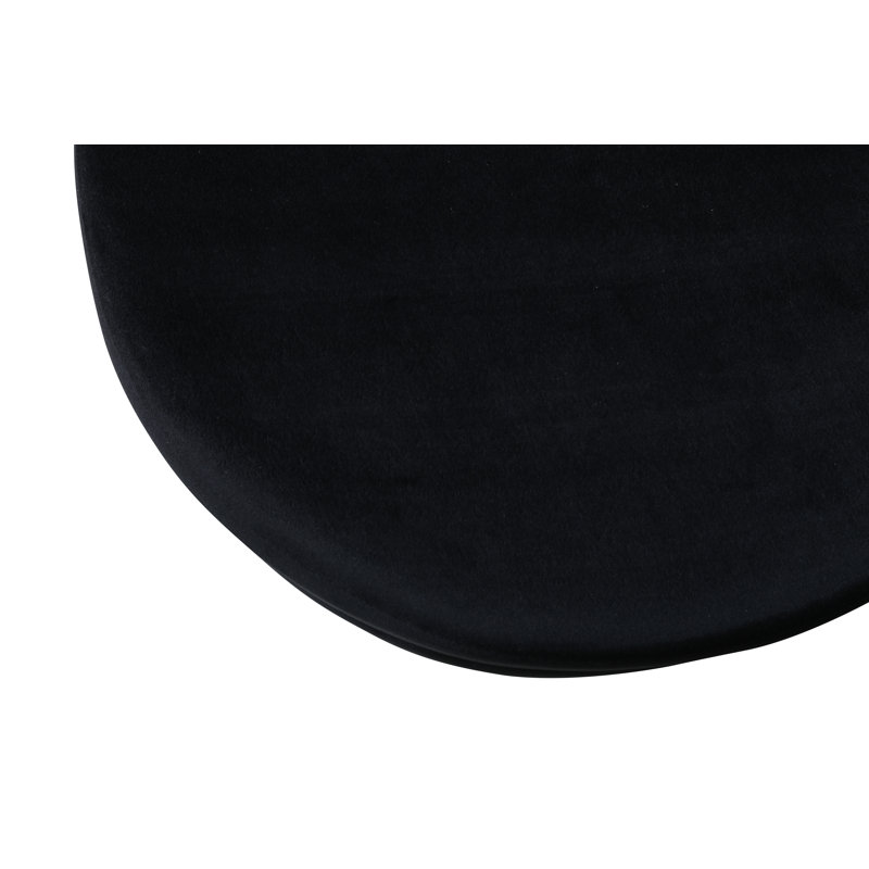 Sprague 40cm Wide Round Ottoman, Black