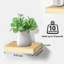 Tablettes flottantes Sorbus - Décoration de tablettes murales suspendues - Présentoir de trophées parfait, cadres photo (bois d'érable)-819049616