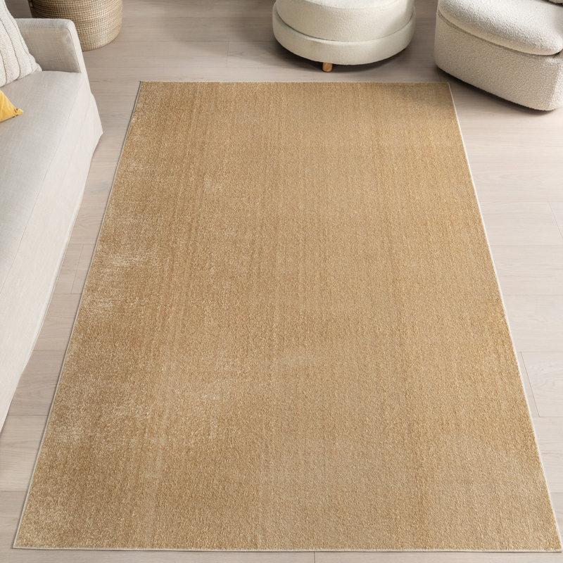 Argelia Solid Machine Washable Area Rug, Runner 2'5" x 8'