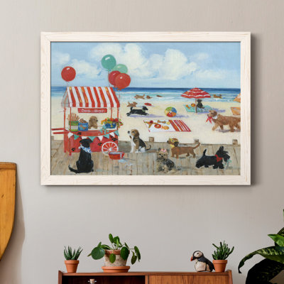 " Beach Bark Park I " Painting Print