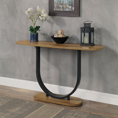 Table de canapé ovale avec base en U Purifoy
