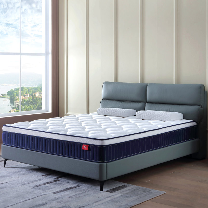 Matelas hybride à ressorts ensachés en mousse à mémoire de forme de 10 pouces dans une boîte avec mousse à mémoire de forme certifiée Certipur-Us