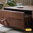 Modern rectangular solid wood coffee table-110606511
