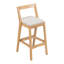 Tabouret en bois d'hévéa-206533591