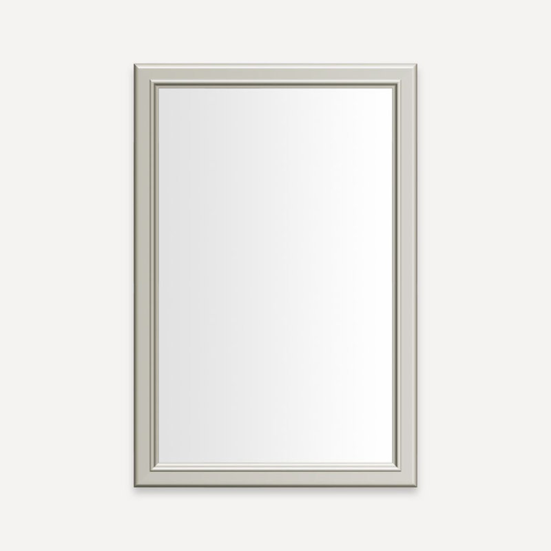 Miroir de salle de bain Main Line, 30 po x 20 po, Nickel poli