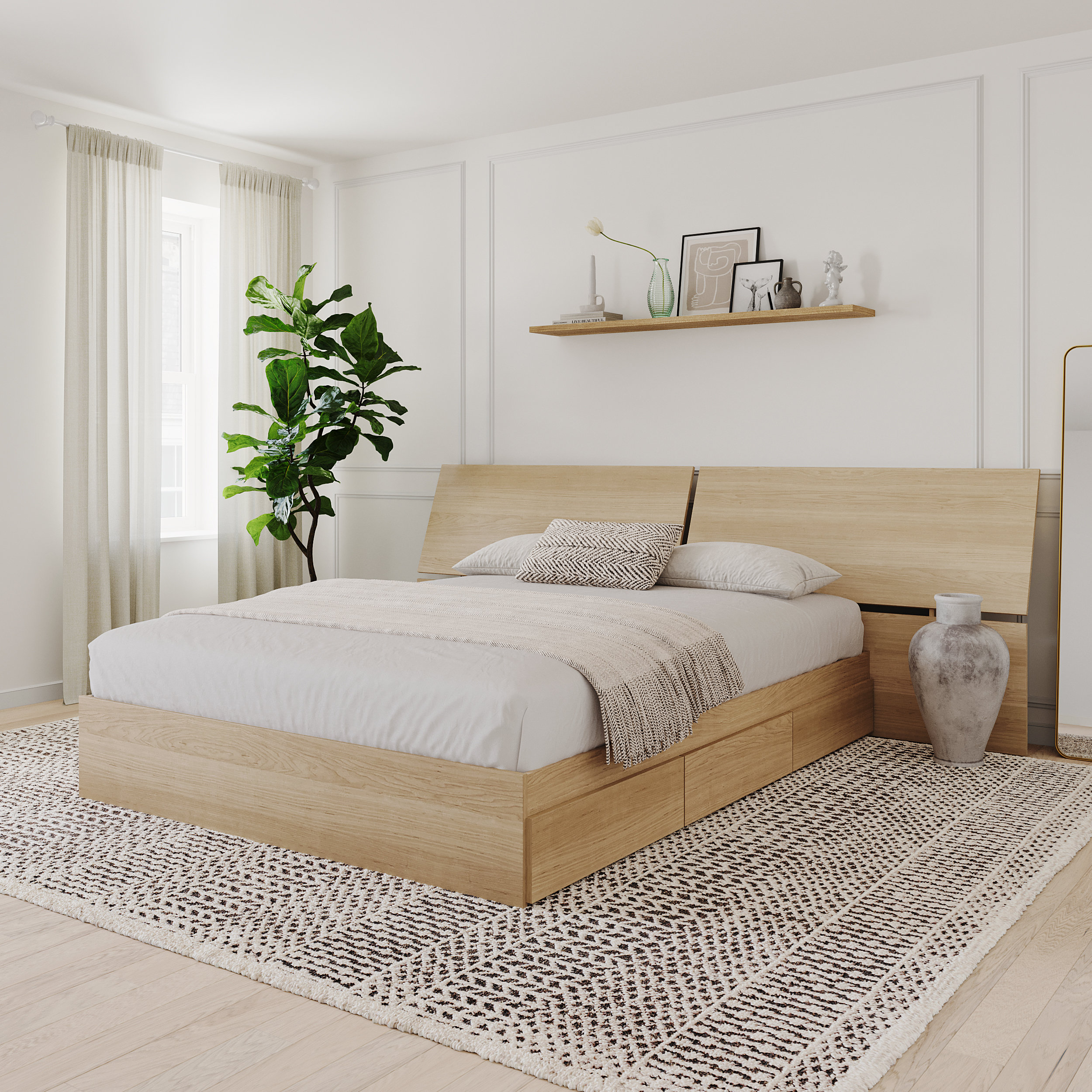 Latitude Run® Faya Storage Platform Bed | Wayfair