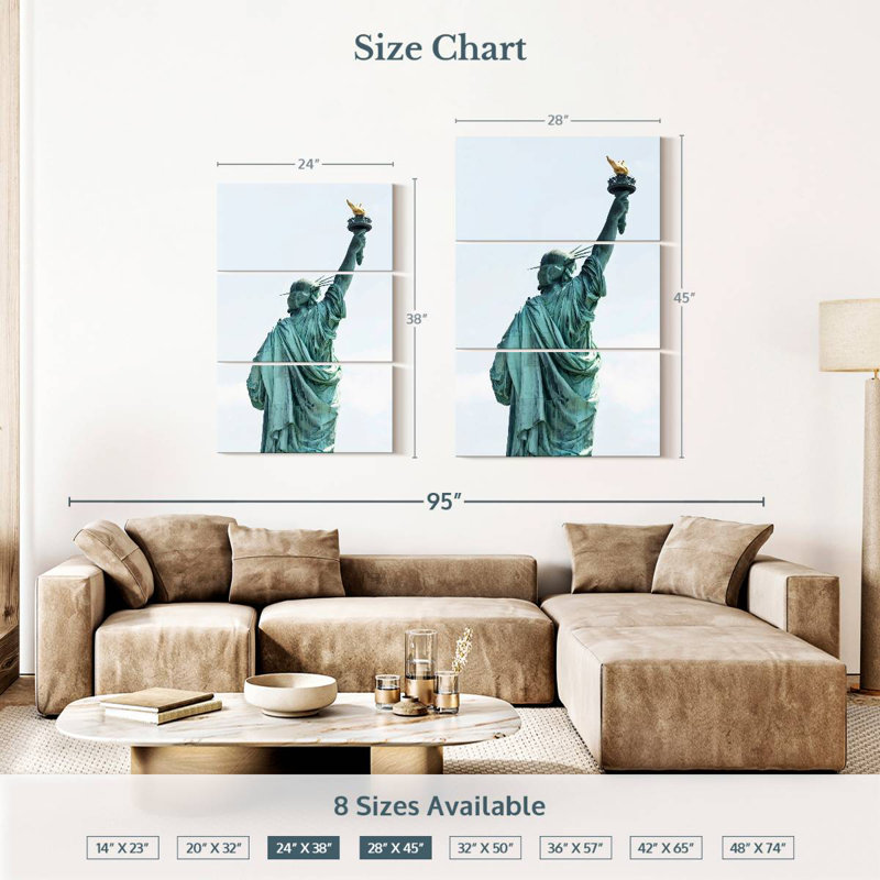 New York Liberty II, 38" H x 24" W