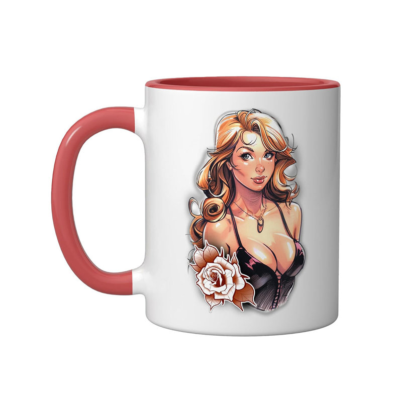 Ceramic Coffee Mug, Red