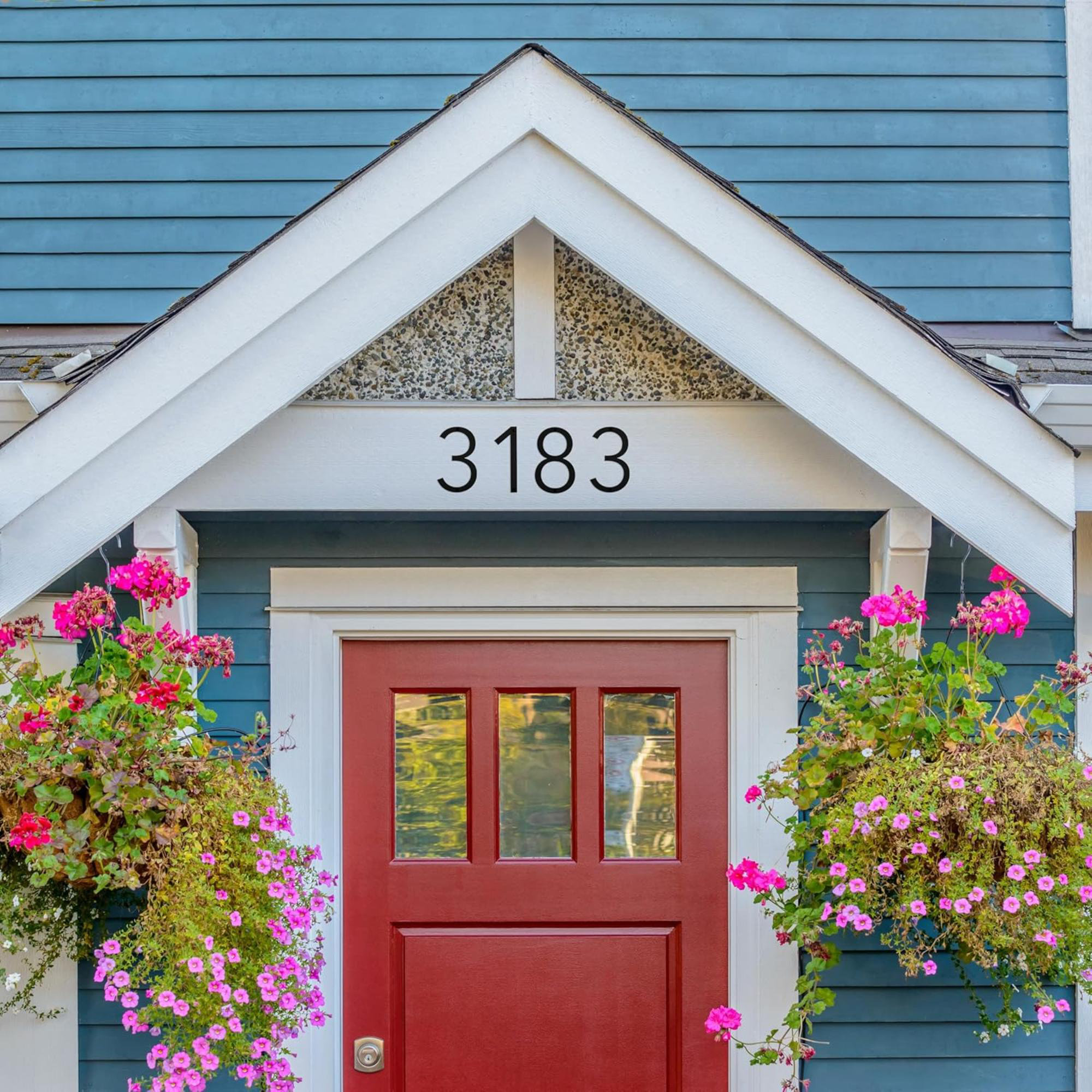 Textiles Hub Modern Address House Numbers For Outside - Easy To Install ...