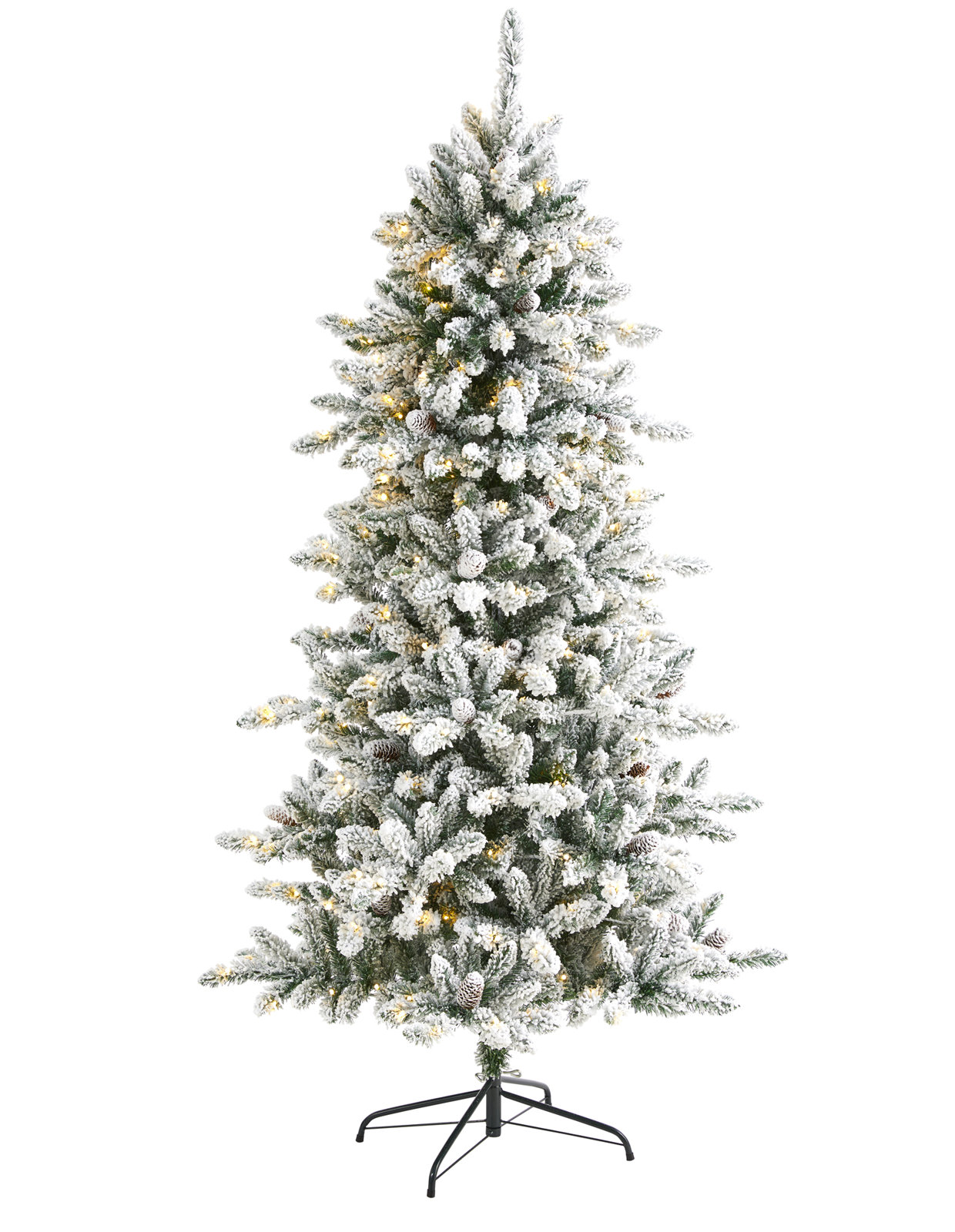 Lighted Artificial Christmas Tree, 6' H