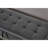 58.6" Bed Bench Metal Base with Storage Velvet-74315917