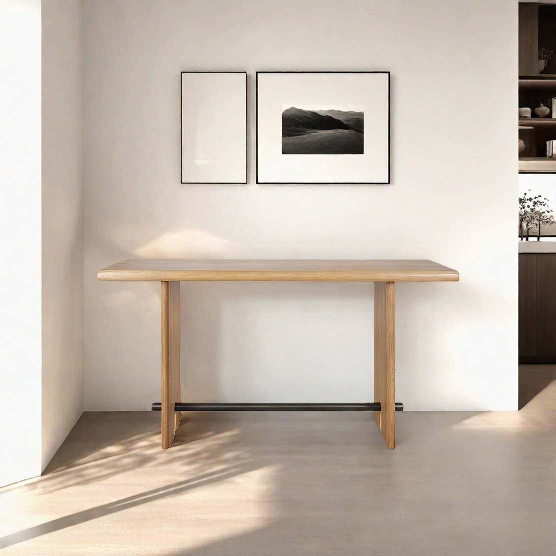 Image showcasing Orren Ellis Retro Minimalist Console Table | Wayfair