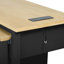 Îlot de cuisine 47 pouces avec table de salle à manger extensible-1222504737