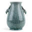 Porcelain Deer Head Handled Vase