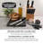 Granitestone Pro Nutriblade 14 Piece Stainless Steel Black Knife Set With Wooden Block-88499591