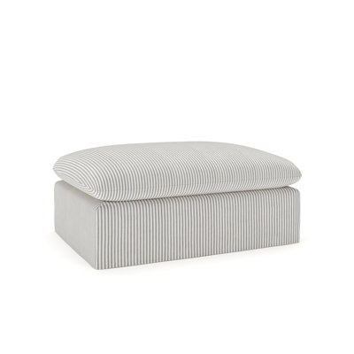 Luna Slipcovered Ottoman And A Half