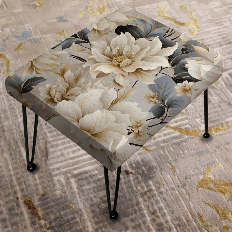 Urban Victorian Splendor Victorian Pattern VIII - Floral Rectangle Ottoman