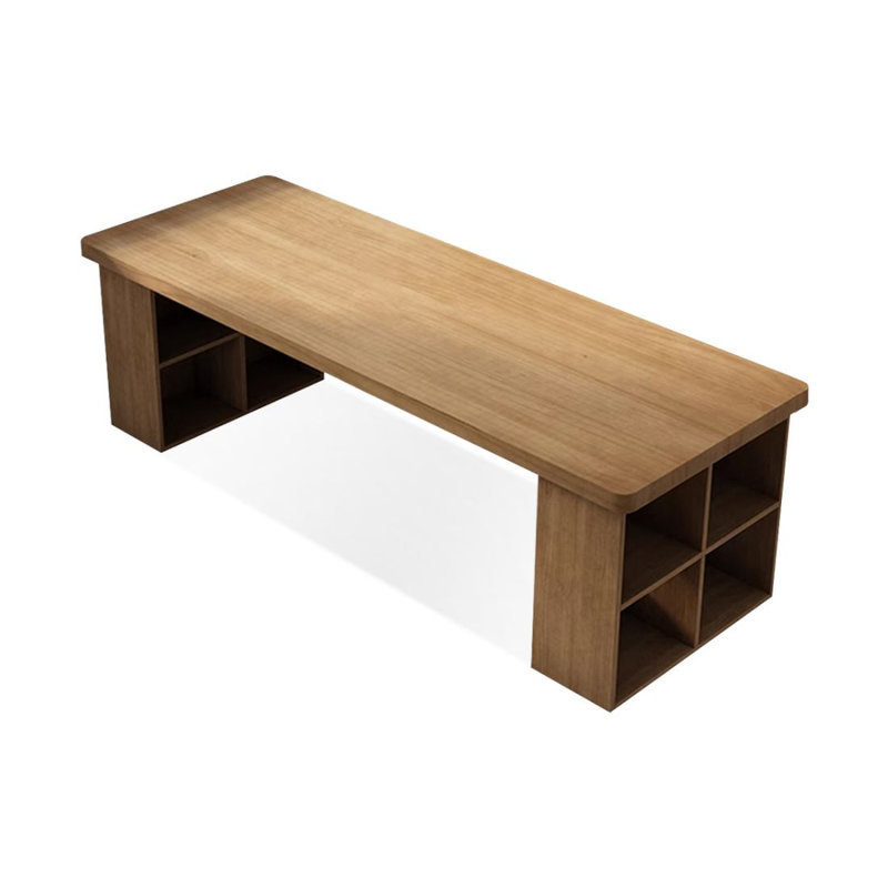 Bureau moderne et simple en bois massif, H 29,53 po x l 78,74 po x P 31,5 po