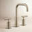 Purist Widespread Faucet with Drain Assembly Low Lever Handles and Low Gooseneck Spout-1674475057