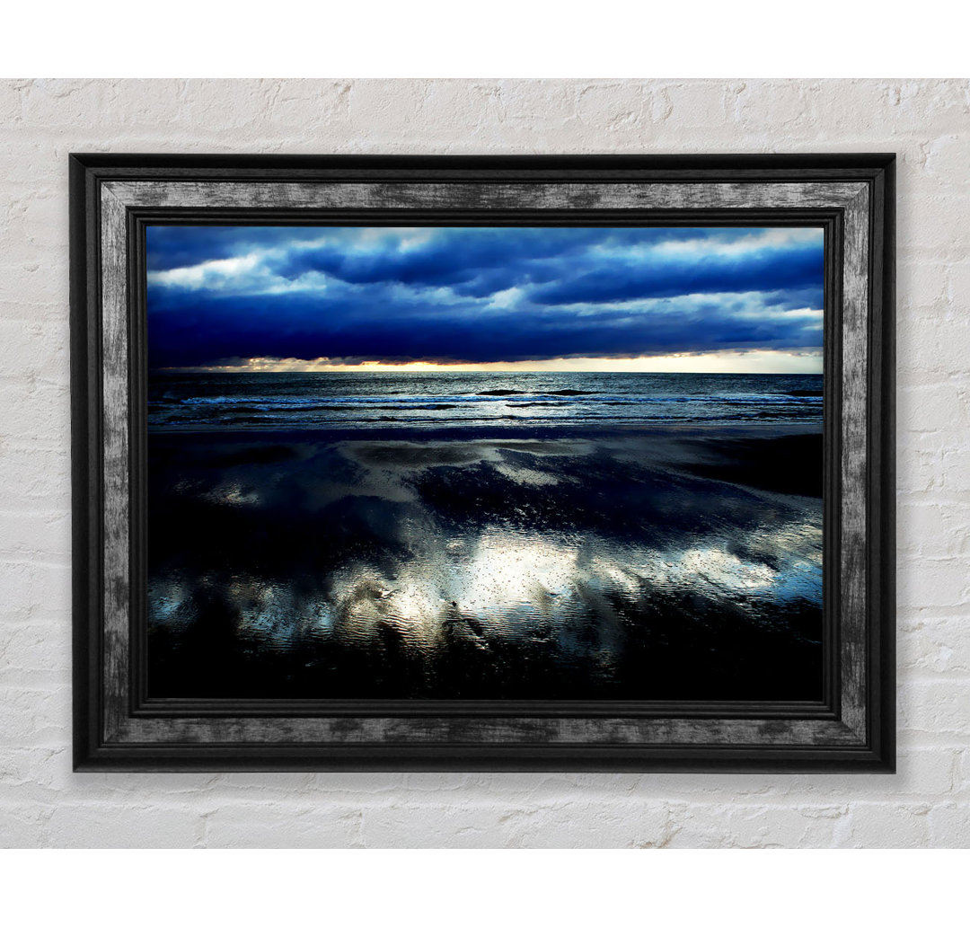 Reflections Of The Ocean Storm - Einzelne Bilderrahmen Kunstdrucke